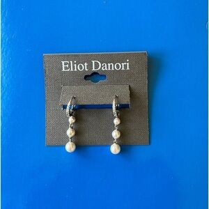 NWT Pearl and Crystal Earrings